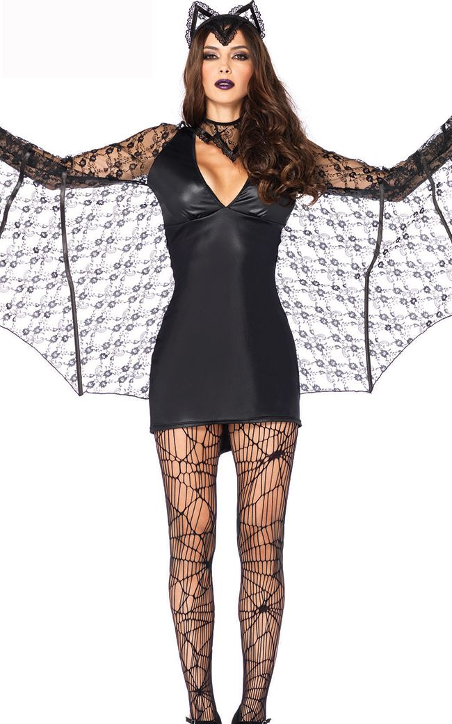 F1556 Moonlight Bat Womens Halloween Costume